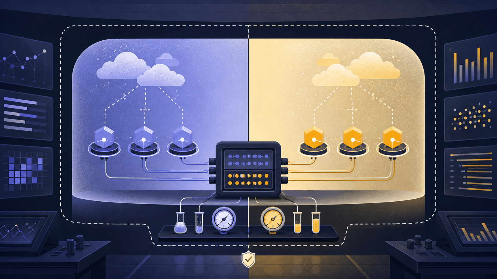 What level of test-environment parity does an offshore developer actually need?