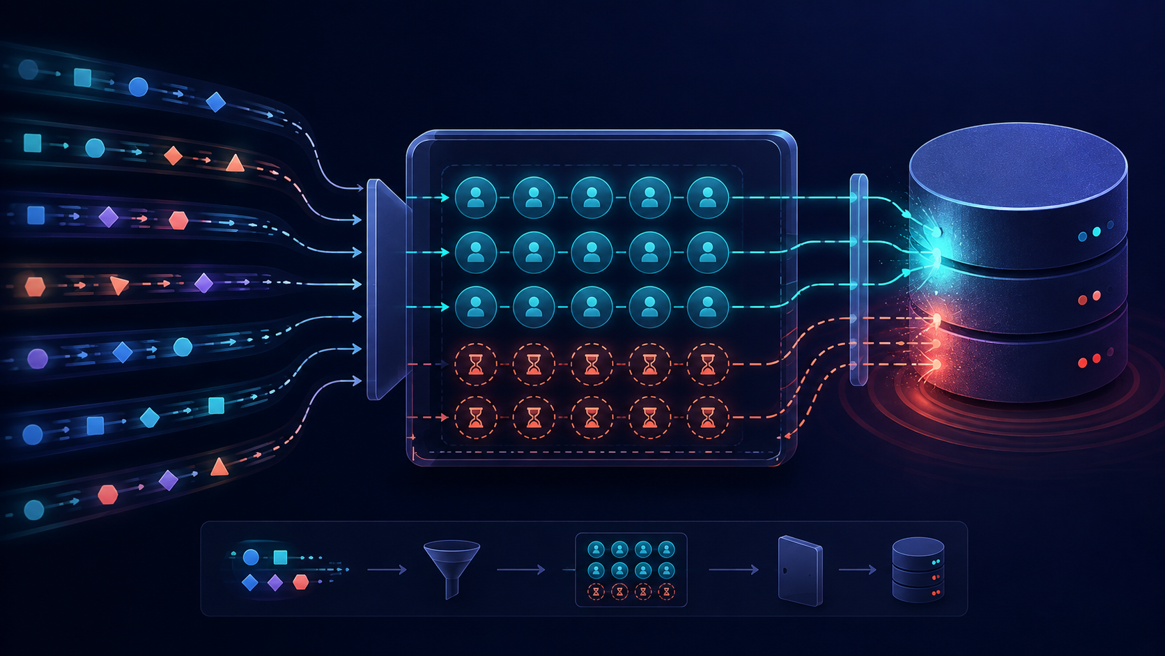 When is a database connection pool hiding saturation?